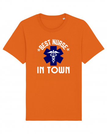 Best Nurse In Town Bright Orange