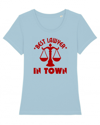 Best Lawyer In Town  Sky Blue