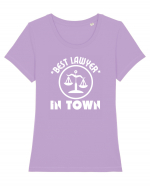 Best Lawyer In Town  Tricou mânecă scurtă guler larg fitted Damă Expresser