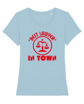 Best Lawyer In Town  Sky Blue