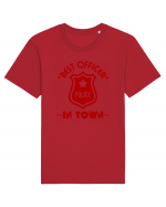 Best Police Office In Town Tricou mânecă scurtă Unisex Rocker