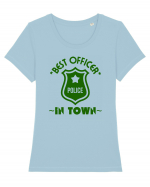 Best Police Office In Town Tricou mânecă scurtă guler larg fitted Damă Expresser