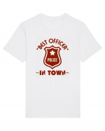 Best Police Office In Town Tricou mânecă scurtă Unisex Rocker