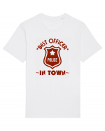 Best Police Office In Town Tricou mânecă scurtă Unisex Rocker