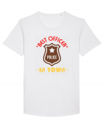 Best Police Office In Town Tricou mânecă scurtă guler larg Bărbat Skater