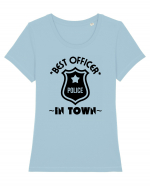 Best Police Office In Town Tricou mânecă scurtă guler larg fitted Damă Expresser