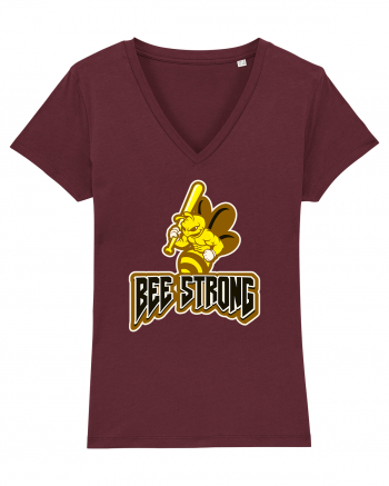 Bee Strong Burgundy