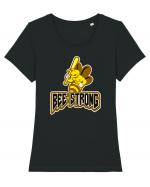 Bee Strong Tricou mânecă scurtă guler larg fitted Damă Expresser