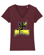 Bee Strong Tricou mânecă scurtă guler V Damă Evoker