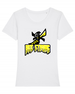 Bee Strong Tricou mânecă scurtă guler larg fitted Damă Expresser