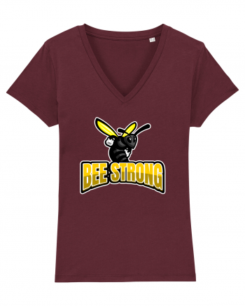 Bee Strong Burgundy