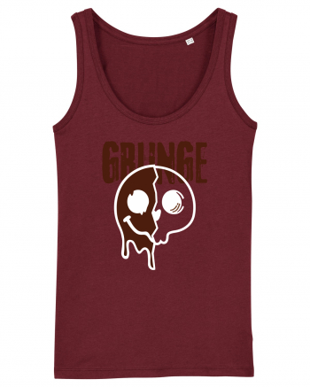 Grunge Music Smiley Burgundy