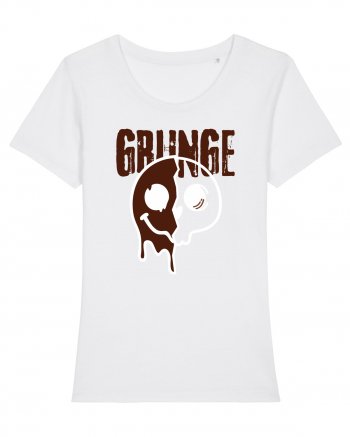 Grunge Music Smiley White