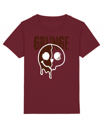 Grunge Music Smiley Burgundy