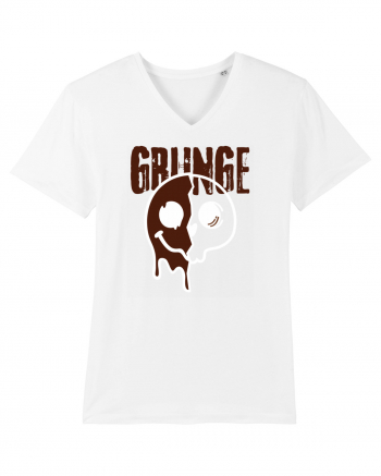 Grunge Music Smiley White