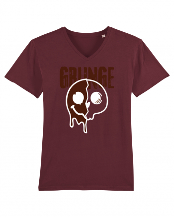 Grunge Music Smiley Burgundy