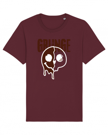 Grunge Music Smiley Burgundy