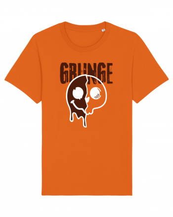 Grunge Music Smiley Bright Orange