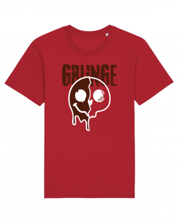 Grunge Music Smiley Red