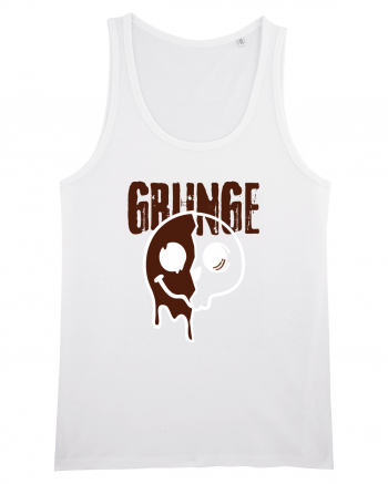 Grunge Music Smiley White