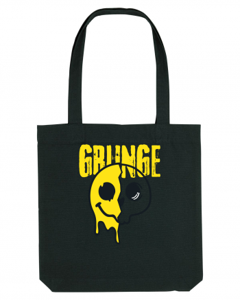 Grunge Music Smiley Black