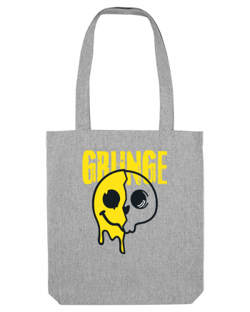 Grunge Music Smiley Heather Grey