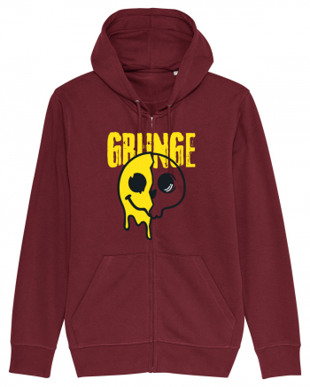 Grunge Music Smiley Burgundy