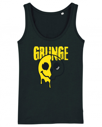 Grunge Music Smiley Black