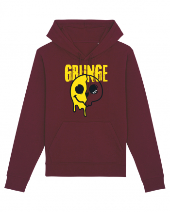 Grunge Music Smiley Burgundy