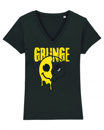 Grunge Music Smiley Black