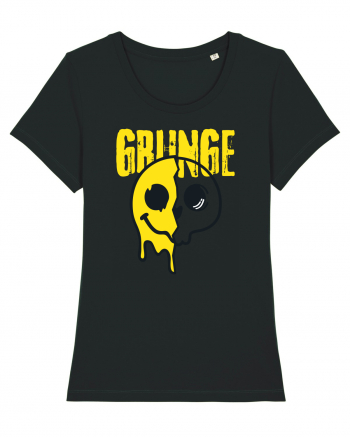 Grunge Music Smiley Black