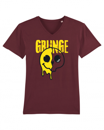 Grunge Music Smiley Burgundy