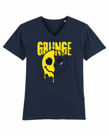 Grunge Music Smiley French Navy