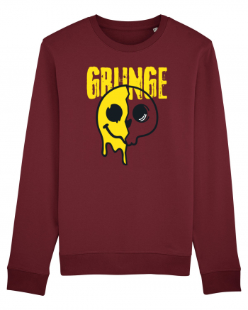 Grunge Music Smiley Burgundy