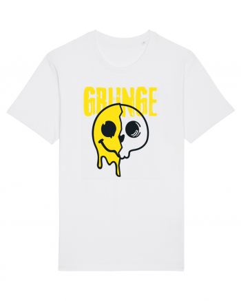 Grunge Music Smiley White