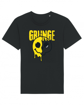 Grunge Music Smiley Black