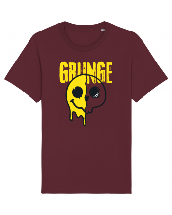 Grunge Music Smiley Burgundy