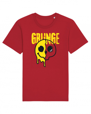 Grunge Music Smiley Red