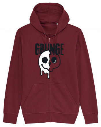 Grunge Music Smiley Burgundy