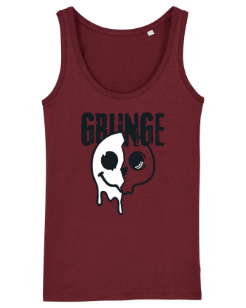 Grunge Music Smiley Burgundy