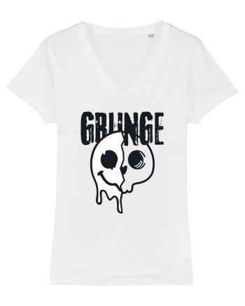 Grunge Music Smiley White