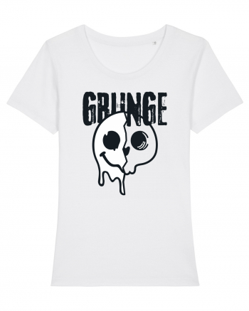 Grunge Music Smiley White