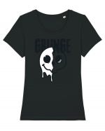 Grunge Music Smiley Tricou mânecă scurtă guler larg fitted Damă Expresser