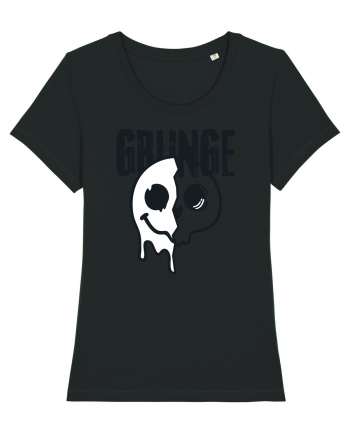 Grunge Music Smiley Black