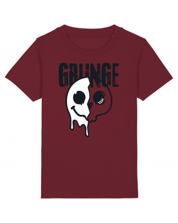 Grunge Music Smiley Burgundy