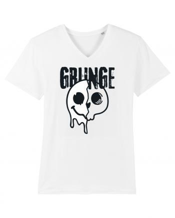 Grunge Music Smiley White