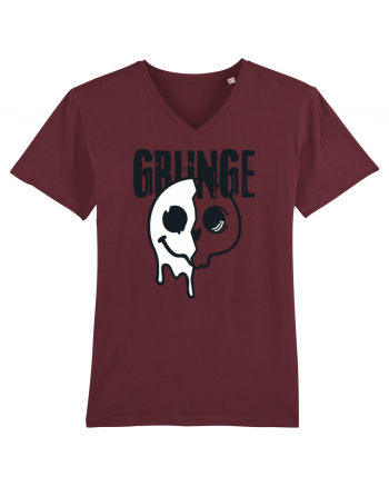 Grunge Music Smiley Burgundy