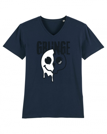 Grunge Music Smiley French Navy