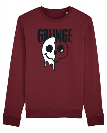 Grunge Music Smiley Burgundy