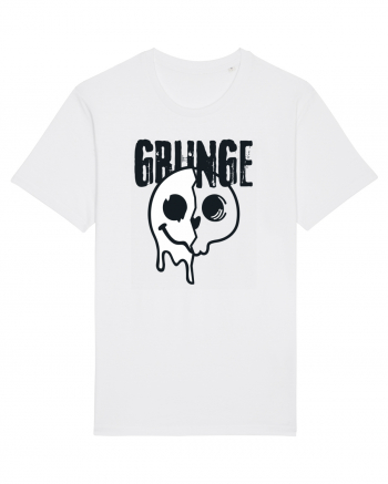 Grunge Music Smiley White